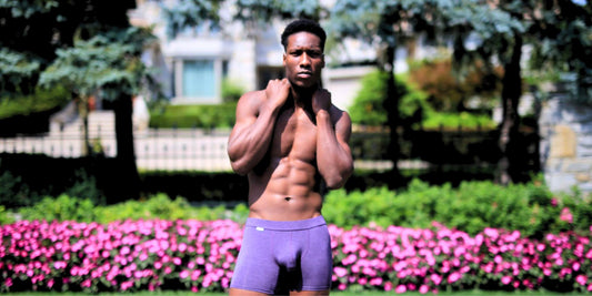Purple mens underwear