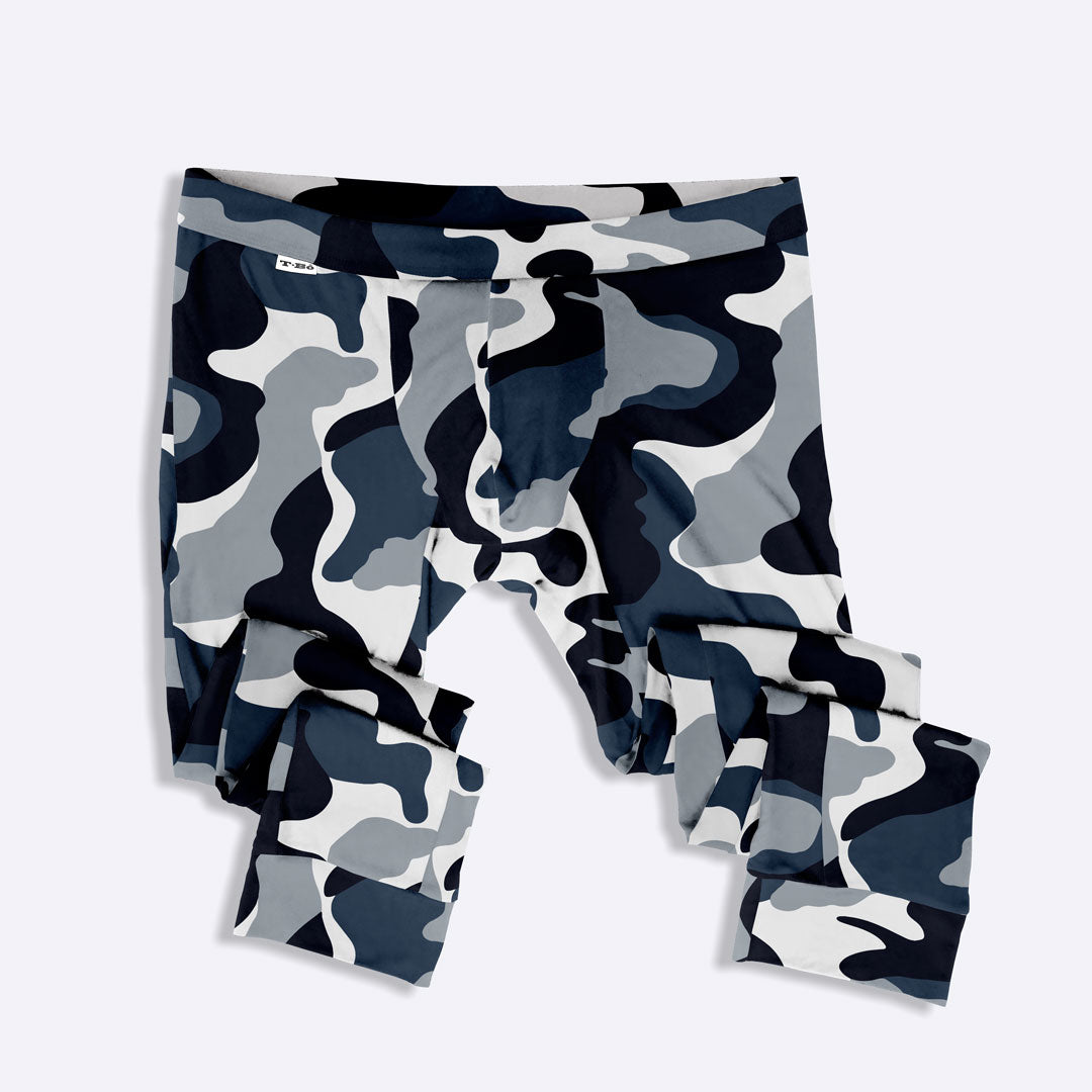Blue Camo Long Johns