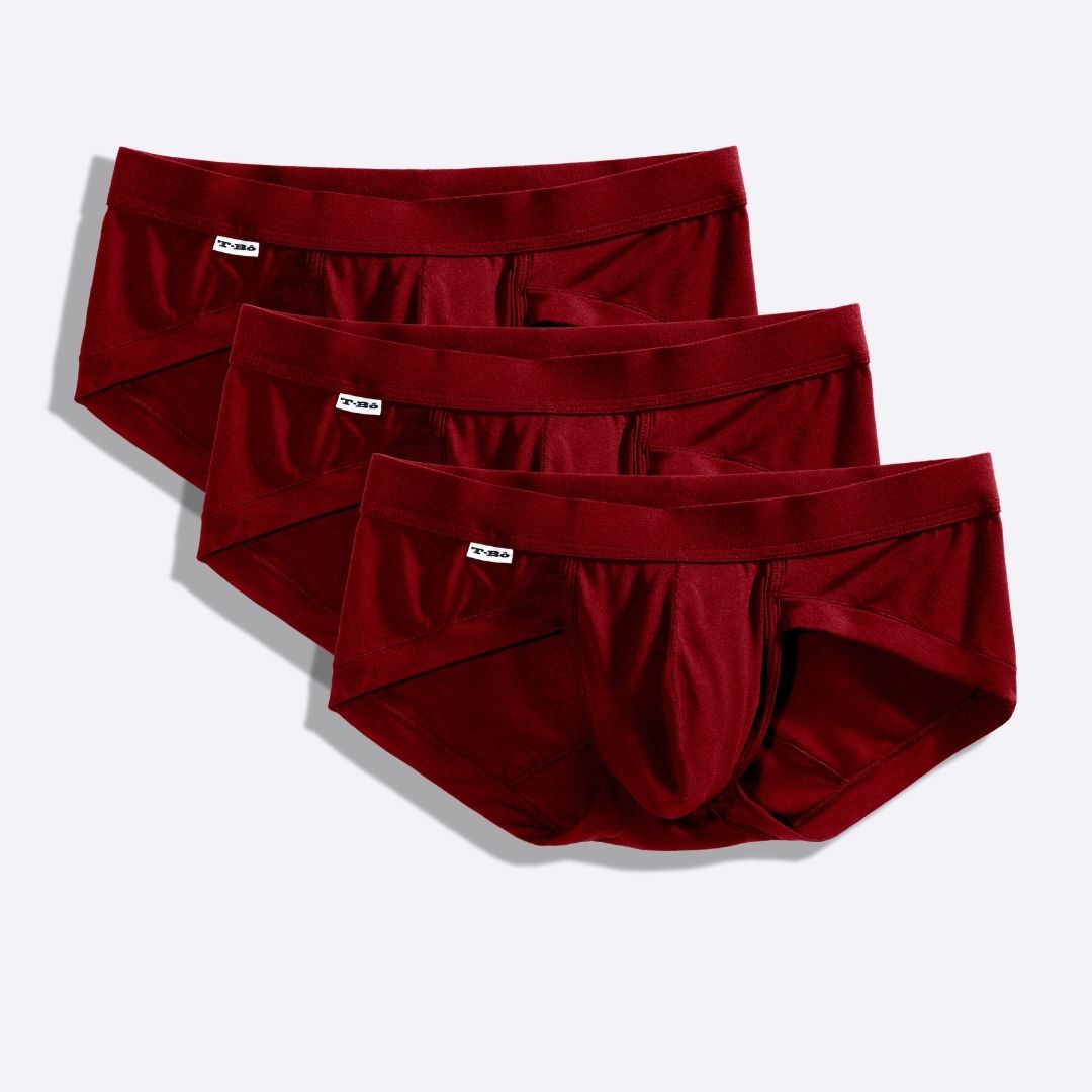The Limited Edition Dark Burgundy Brief for men in the USA and Canada