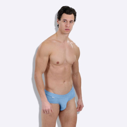 Heathered Fabric Brief Studio