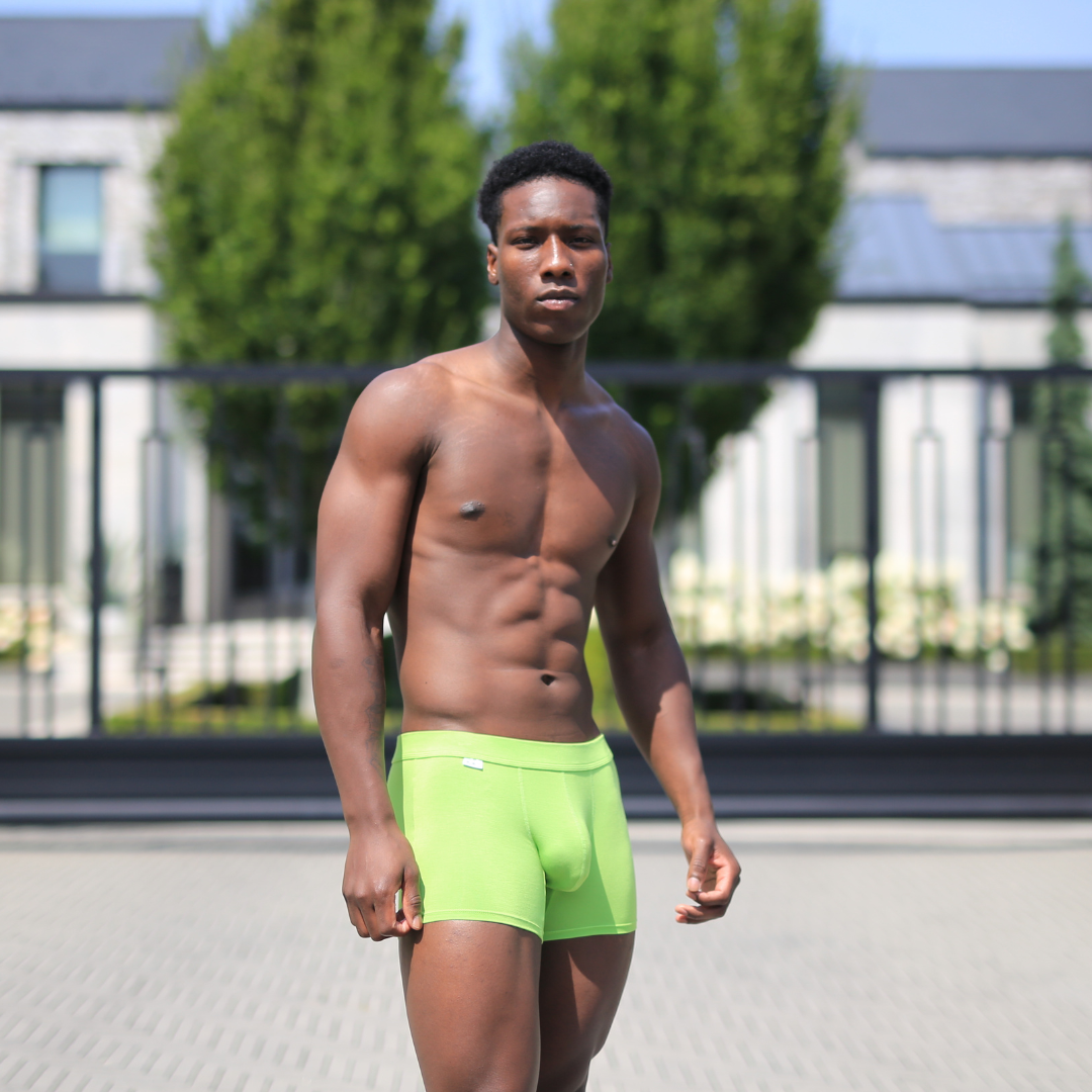 Green Bamboo Mens Boxer Brief