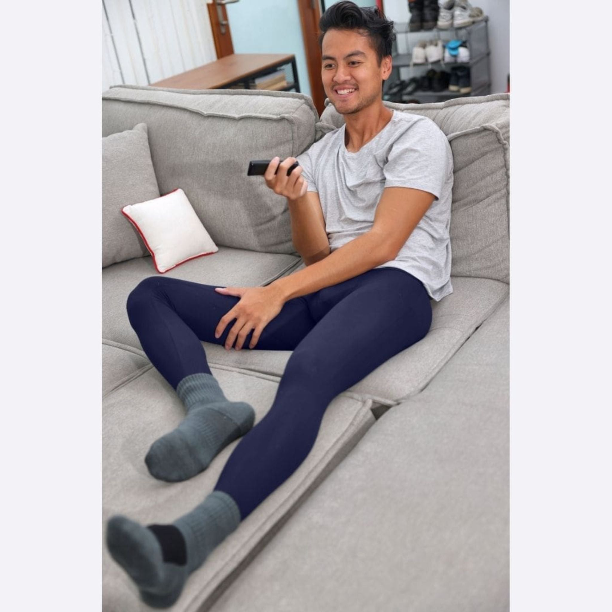 Navy Long John Set