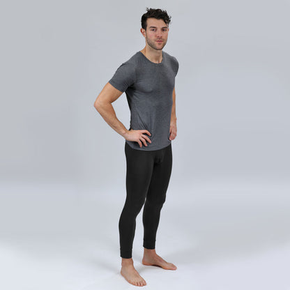 Black Long JOhn Underwear Men