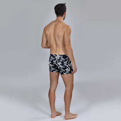 The Limited Edition Blue Camo Boxer Brief for men in the USA and Canada