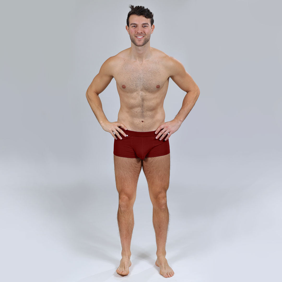 The Limited Edition Dark Burgundy Trunks for men in the USA and Canada