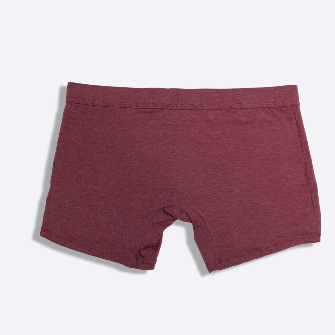 The Limited Edition Burgundy Heather Boxer Brief for men in the USA and Canada